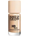 Make Up For Ever Hd Skin Waterproof Natural Matte Foundation In 1y16 - Warm Beige (for Light Skin Tones