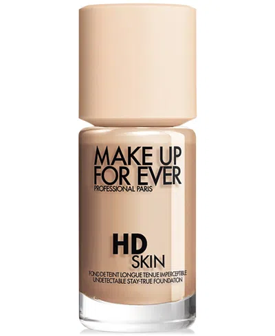 Make Up For Ever Hd Skin Waterproof Natural Matte Foundation In 1y18 - Warm Cashew (for Light Skin Tones