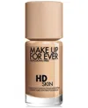 Make Up For Ever Hd Skin Waterproof Natural Matte Foundation In 2n22 - Nude (for Light To Medium Skin To