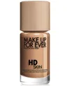Make Up For Ever Hd Skin Waterproof Natural Matte Foundation In 3r44 - Cool Amber (for Medium To Tan Ski