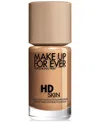 Make Up For Ever Hd Skin Waterproof Natural Matte Foundation In 3y40 - Warm Amber (for Medium To Tan Ski