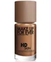 Make Up For Ever Hd Skin Waterproof Natural Matte Foundation In 4n62 - Almond (for Deep Skin With Neutra