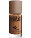 Make Up For Ever Hd Skin Waterproof Natural Matte Foundation In 4y66 - Warm Walnut (for Deep Skin Tones