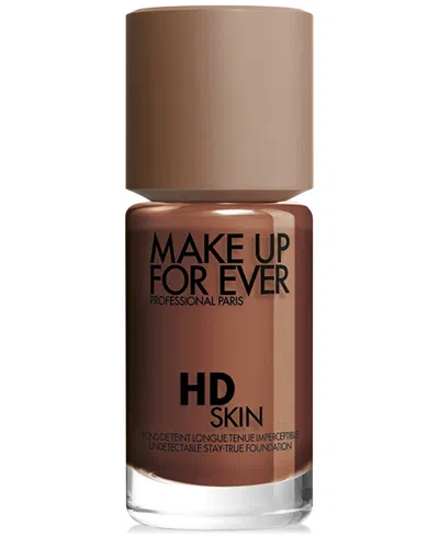 Make Up For Ever Hd Skin Waterproof Natural Matte Foundation In 4y70 - Warm Espresso (for Deeper Skin To