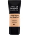 Make Up For Ever Matte Velvet Skin Full Coverage Foundation In Black