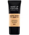 Make Up For Ever Matte Velvet Skin Full Coverage Foundation In Y245 - Soft Sand