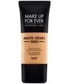 Make Up For Ever Matte Velvet Skin Full Coverage Foundation In Y433 - Caramel
