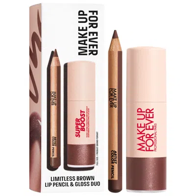 Make Up For Ever Mini Artist Color Pencil Lip Liner & Lip Gloss Kit Limitless Brown