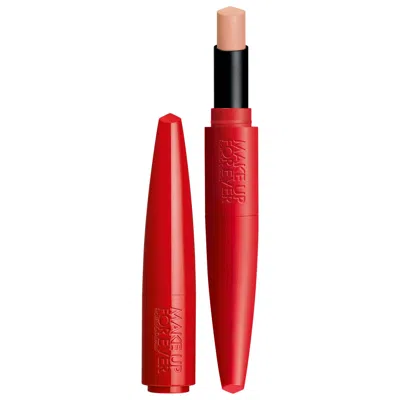 MAKE UP FOR EVER ROUGE ARTIST FOR EVER SATIN & MATTE LIPSTICK 100 EMPOWERED BEIGE 0.08 OZ / 2.4 G