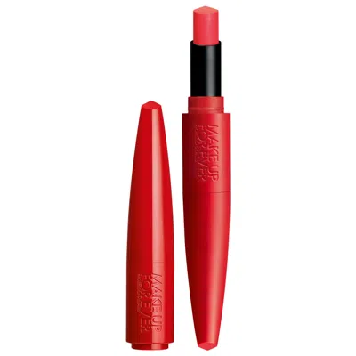 MAKE UP FOR EVER ROUGE ARTIST FOR EVER SATIN & MATTE LIPSTICK 224 HOT FLAMINGO 0.08 OZ / 2.4 G