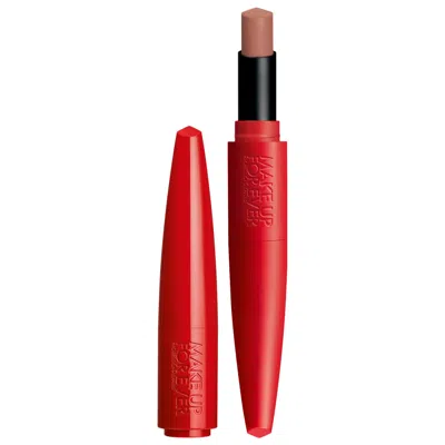 MAKE UP FOR EVER ROUGE ARTIST FOR EVER SATIN & MATTE LIPSTICK 606 WHEREVER WALNUT 0.08 OZ / 2.4 G