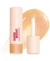 Make Up For Ever Super Boost Moisturizing Plumping Effect Lip Gloss, 0.3 Oz. In 02 - Fairy Glimmer - Holographic Gold An