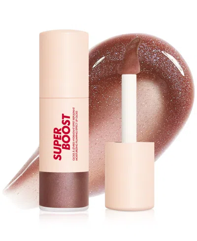 Make Up For Ever Super Boost Moisturizing Plumping Effect Lip Gloss, 0.3 Oz. In 07 - Limitless Brown - Chocolate With Co