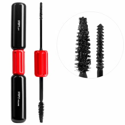 MAKE UP FOR EVER THE PROFESSIONALL 24HR DOUBLE-ENDED LIFTING & VOLUMIZING MASCARA BLACK 2 X 0.27 OZ / 8 ML