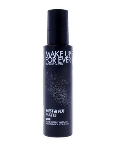 Make Up For Ever Women's 3.4oz Mist And Fix Matte 24 Hour Setting Mist In White