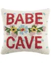 Makers Collective Babe Cave Wool Hook Pillow In Multi