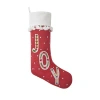 Makers Collective Boho Joy Embroidered Stocking In Red