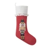 Makers Collective Boho Nutcracker Embroidered Stocking In Red
