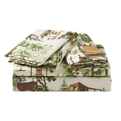 Makers Collective Camp Wandawega 250 Thread Count 100% Cotton Percale Sheet Set