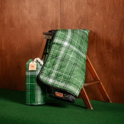 Makers Collective Camp Wandawega Scout Outdoor Picnic Blanket In Green