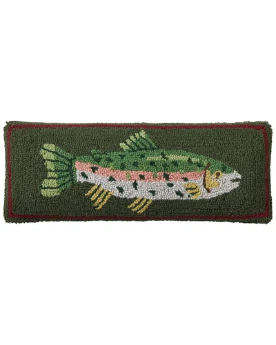 Makers Collective Camp Wandawega Trout Hook Pillow In Green