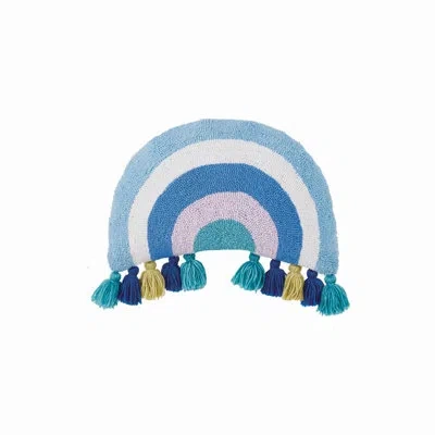 Makers Collective Cool Rainbow With Tassels Hook Pillow