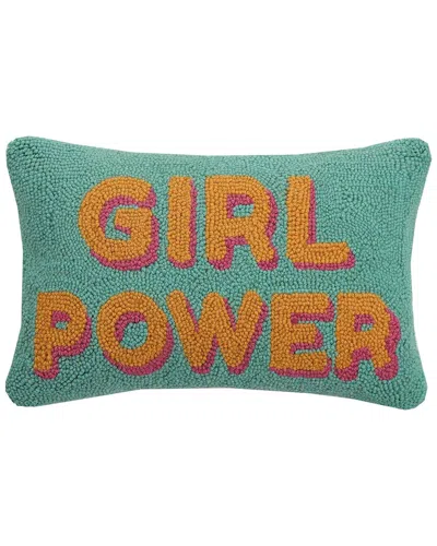Makers Collective Girl Power Wool Hook Pillow