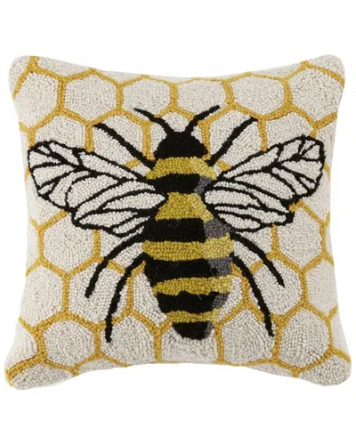 Makers Collective Honeycomb Bee Wool Hook Pillow
