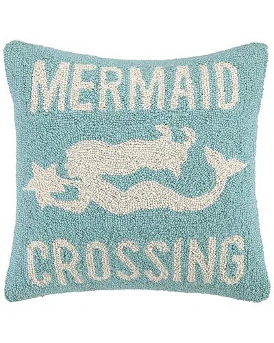 Makers Collective Mermaid Crossing Wool Hook Pillow