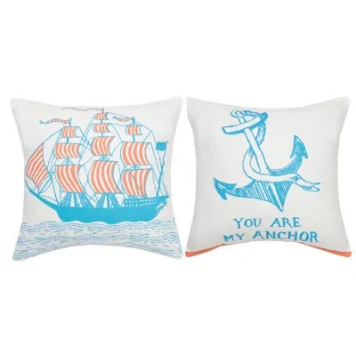 Makers Collective You Are My Anchor Cotton Throw Pillow
