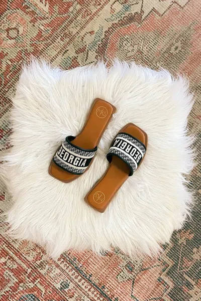 Maker's Women's Bobbie Georgia Slide In Black In Brown
