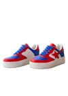 Maker's Women's Game Day Ready Star Sneakers In Red/blue In Multi