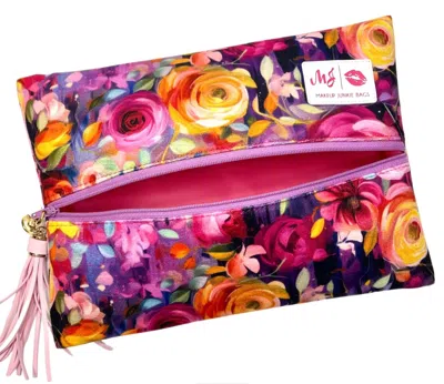 Makeup Junkie Women's Bed Of Roses Mini Bag In Pink In Multi