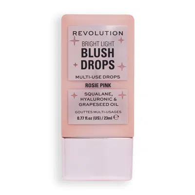 Makeup Revolution Bright Light Blush Drops - Pink Rosie In White