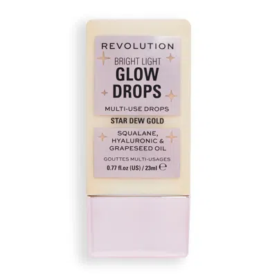 Makeup Revolution Bright Light Glow Drops - Golden Star Dew In White