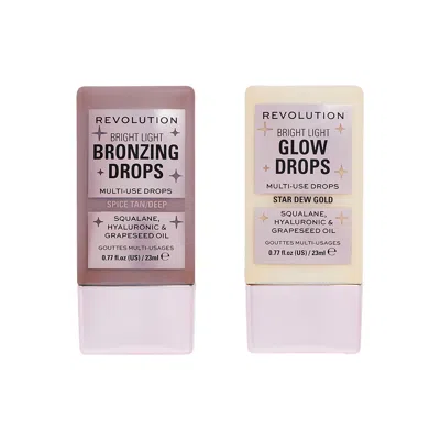 Makeup Revolution Bronze And Glow Drop Duo (various Shades) - Deep Bronze Spice