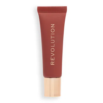 Makeup Revolution Juicy Peptide Lip Balm (various Shades) - Nude Latte In White