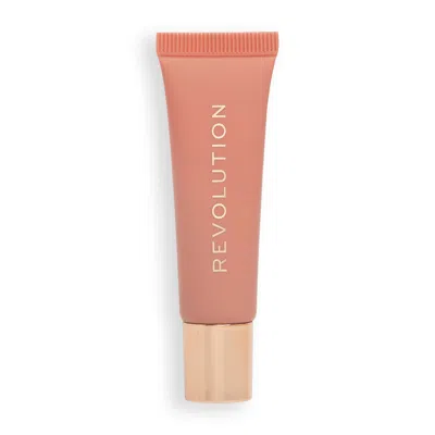 Makeup Revolution Juicy Peptide Lip Balm (various Shades) - Nude Peach In White