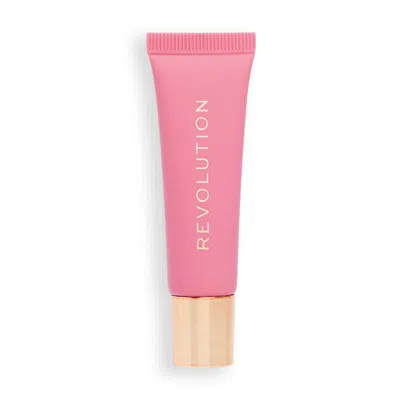 Makeup Revolution Juicy Peptide Lip Balm (various Shades) - Pink Strawberry In White