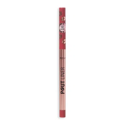 Makeup Revolution Pout Bomb Plumping Lip Liner 0.2g (various Shades) - Burnt Cherry Red In White