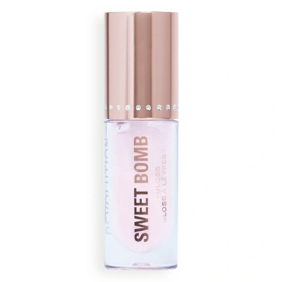 Makeup Revolution Revolution Sweet Bomb Lip Gloss 4.5ml (various Shades) - Candyfloss Pink Glitter