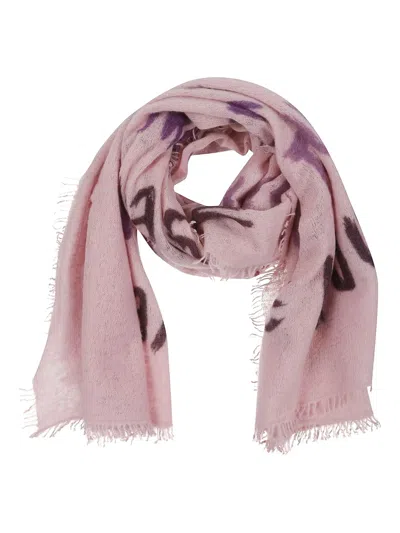 MALA ALISHA LETTERS FRINGED SCARF