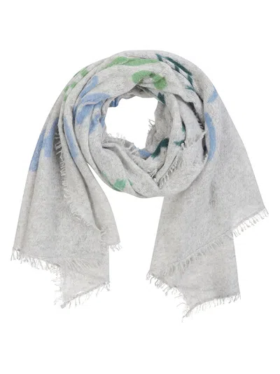 Mala Alisha Frayed Scarf In Gray