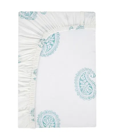 Malabar Baby Unisex Handmade Cotton Fitted Crib Sheet - Baby, Little Kid In Blue