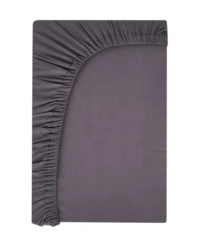 Malabar Baby Unisex Handmade Cotton Fitted Crib Sheet - Baby, Little Kid In Gray