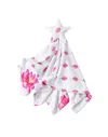Malabar Baby Cotton Muslin Lovey Security Blanket With Plush Toy In Lotus (magical Lotus + Flower Bud)