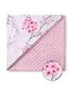Malabar Baby Unisex 4-layer All Season Snug Blanket - Baby, Little Kid, Big Kid In Cherry Blossom (white  Pink)
