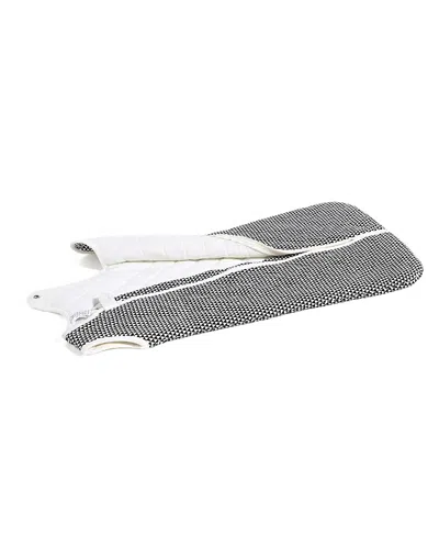 Malabar Baby Unisex Gots Certified Organic Cotton Quilted Winterweight Handmade Wearable Blanket - Baby In Greenwich (black/grey  White)
