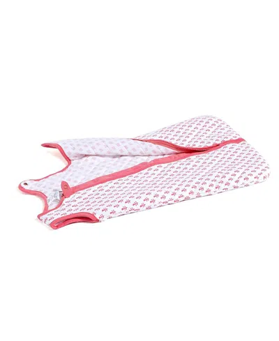 Malabar Baby Unisex Gots Certified Organic Cotton Quilted Winterweight Handmade Wearable Blanket - Little Kid In Pink City (pink  White)