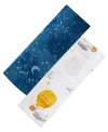 Malabar Baby Unisex Swaddle Gift Set - Baby, Little Kid In Hot Air Balloon + Starry Night